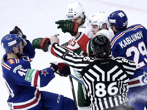 Kazaņā Gagarina kausa pirmā finālspēle – "Ak Bars" pret SKA