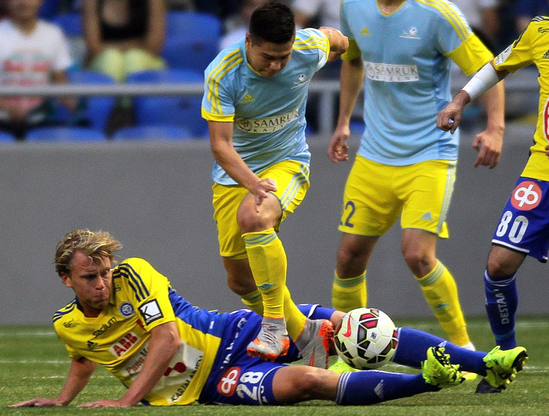 Čempionu līga: "Astana" septiņu vārtu cīņā uzveic HJK un sasniedz "play-off" kārtu