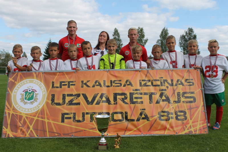 FK Liepāja/LSSS uzvar LFF Kausa izcīņas futbolā 8:8 jaunākajā grupā