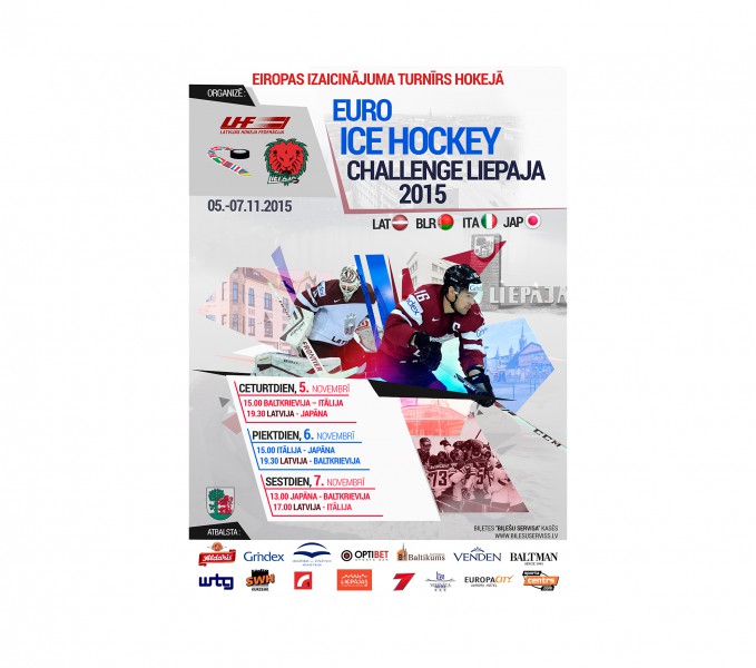 Sākusies biļešu tirdzniecība uz „Euro Ice Hockey Challenge Liepāja” turnīru
