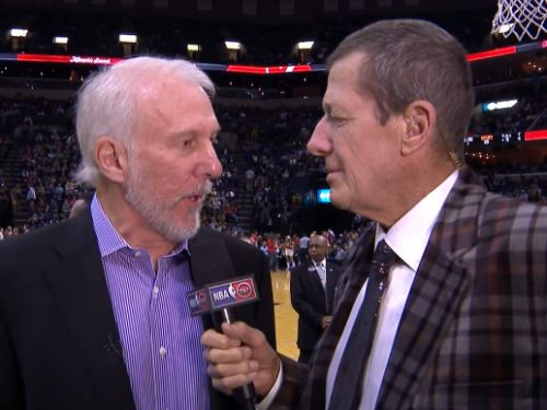 Popovičs un Seigers - NBA lakoniskāko un reizē spilgtāko interviju autori atkal tiešajā ēterā