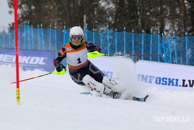 L.Gasūna EK milzu slalomā 49.vietā, A.Āboltiņai punktu rekords FIS sacensībās