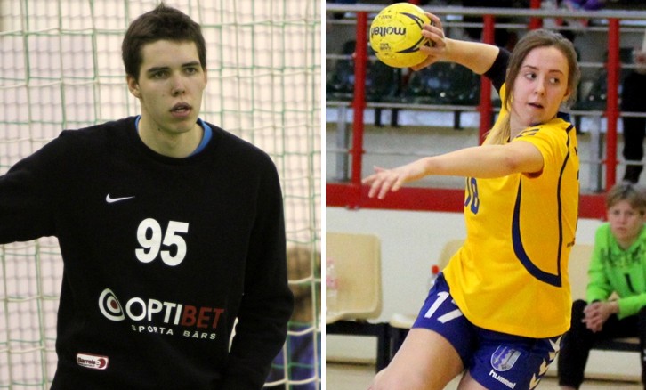 Ozoliņš un Rutkovska – mēneša spēlētāji Latvijas handbola čempionātā