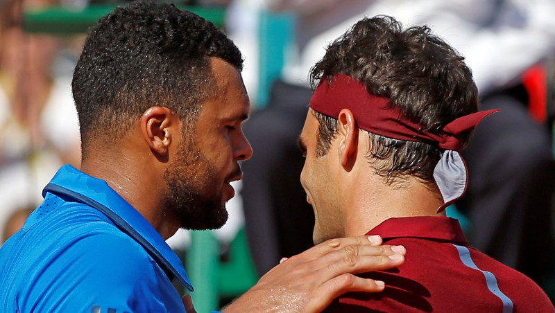 Tsonga Montekarlo ceturtdaļfinālā apspēlē Federeru