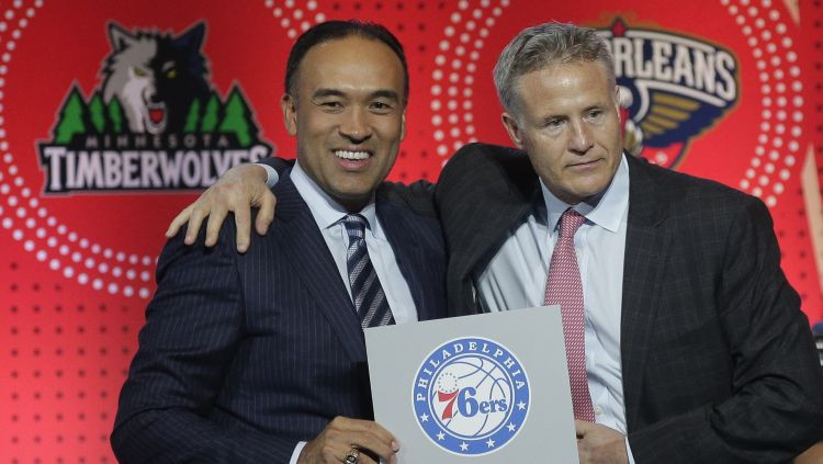 "76ers" iegūst drafta pirmo numuru pirmoreiz kopš Aiversona izvēles