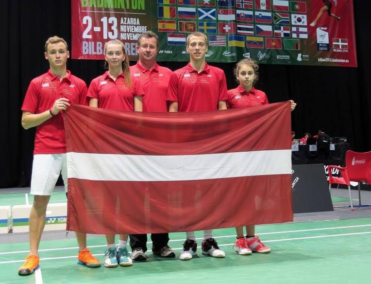 Badmintonistes Lencēviča un Berga piedzīvo zaudējumus pasaules junioru čempionāta cīņās