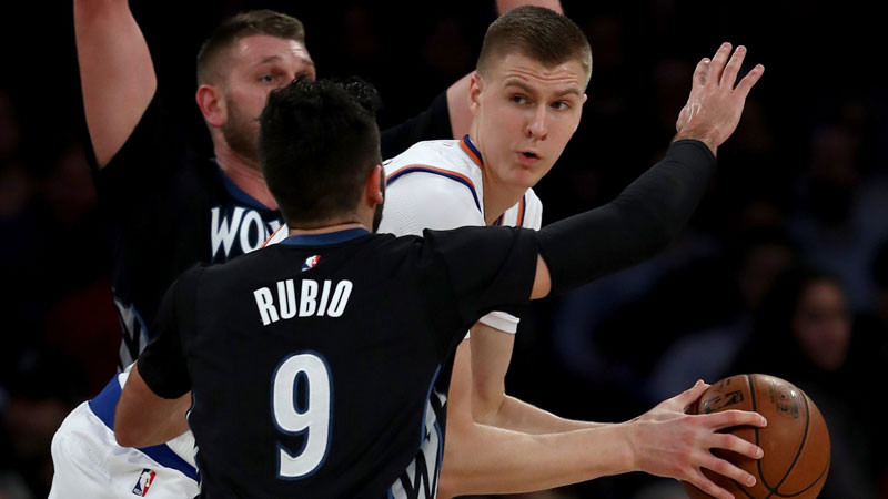 Porziņģim 11 punkti, "Knicks" nosargā nervozu uzvaru
