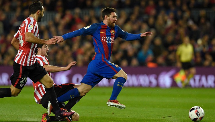 Mesi atkal realizē brīvsitienu, "Barcelona" nervozi pārvar "Athletic" barjeru