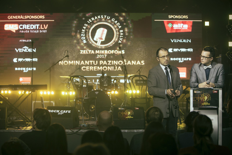 Zināmi Zelta Mikrofons 2017 nominanti