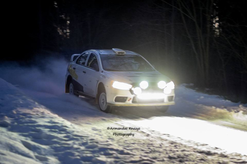 Vorobjova ekipāža ceturtajā vietā pēc "Halls Winter Rally" nakts ātrumposmiem