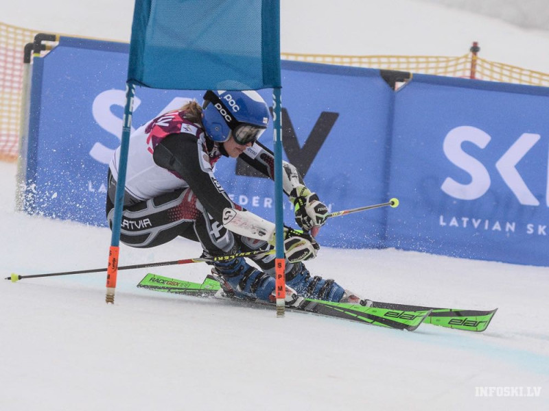 Gasūna pasaules čempionātā iekļūst labāko četrdesmitniekā milzu slalomā
