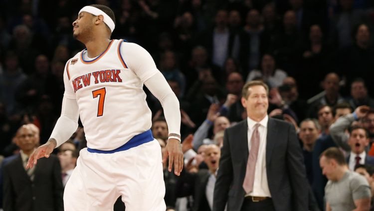 "Knicks" nenosargā lielu pārsvaru, Karmelo netrāpa uzvaras metienu