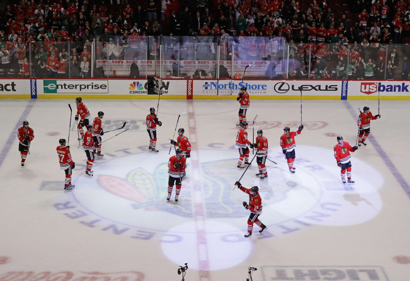 "Blackhawks" spēcīgi sāk un uzveic "Wild"