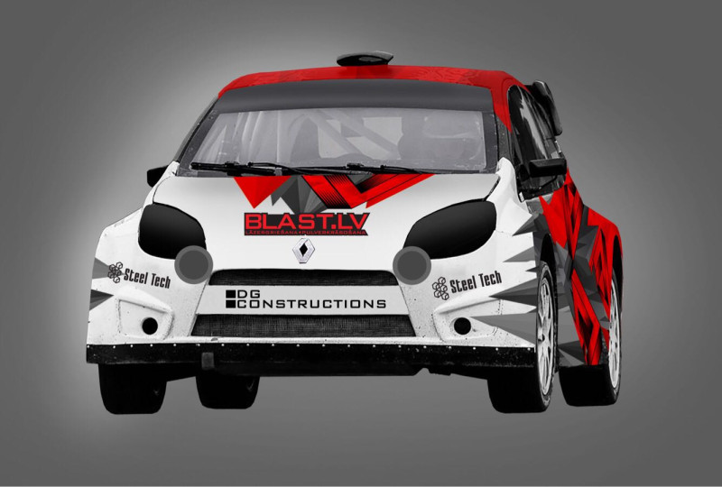 Odiņš un Spīķis gatavojas Eiropas rallijkrosa čempionātam ''Super 1600'' klasē