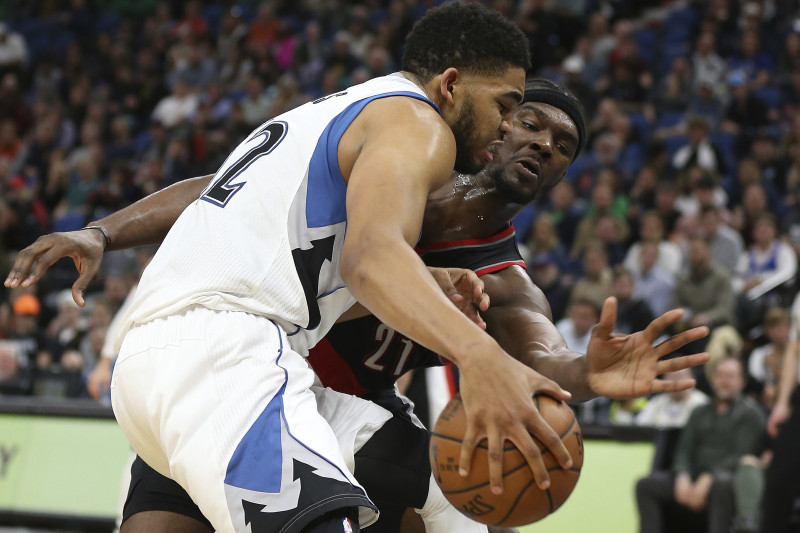 Taunsam 34+12, "Timberwolves" pārtrauc "Blazers" sēriju
