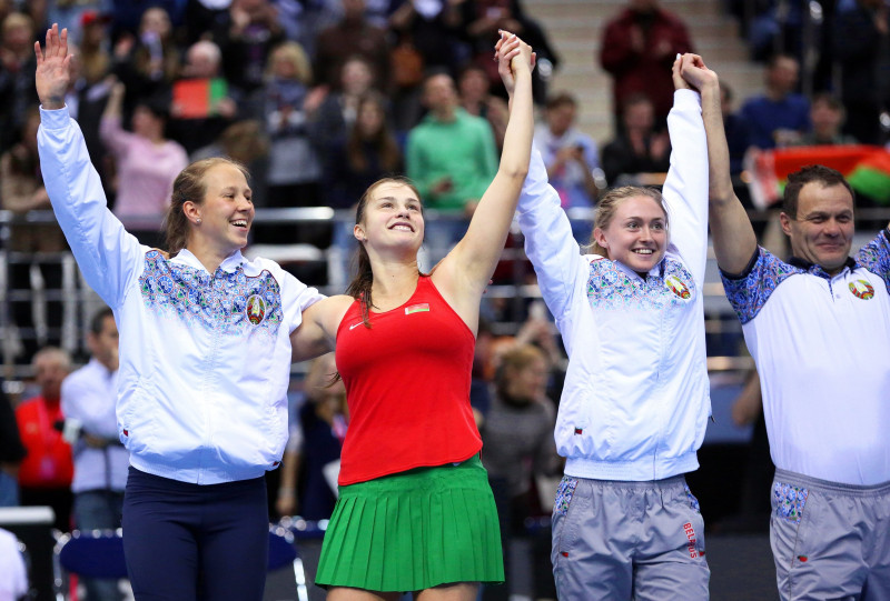 Baltkrievija bez elites līmeņa spēlētājām sasniedz "Fed Cup" finālu