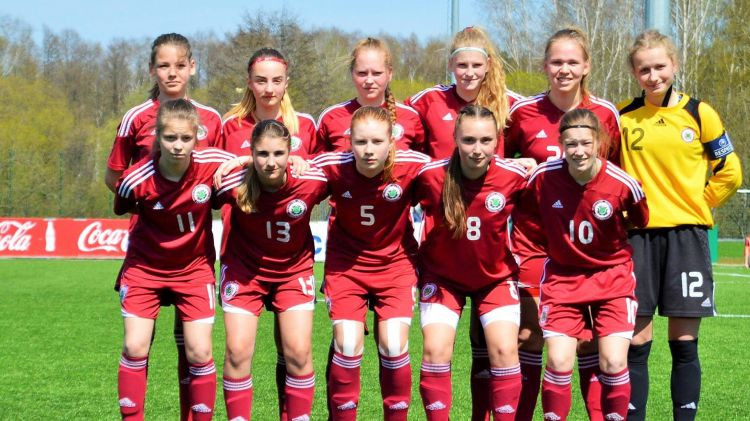 Latvijas U17 meiteņu izlase ar 0:6 zaudē Baltkrievijai