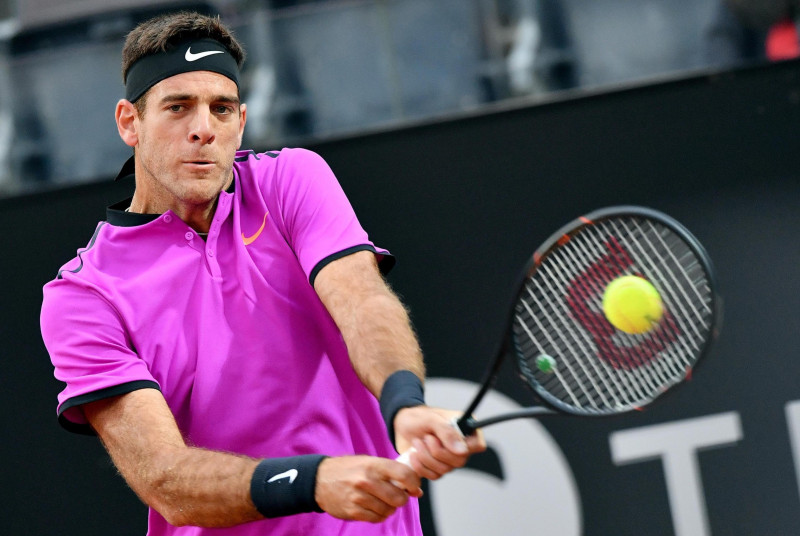 Del Potro Romā pārspēj Dimitrovu