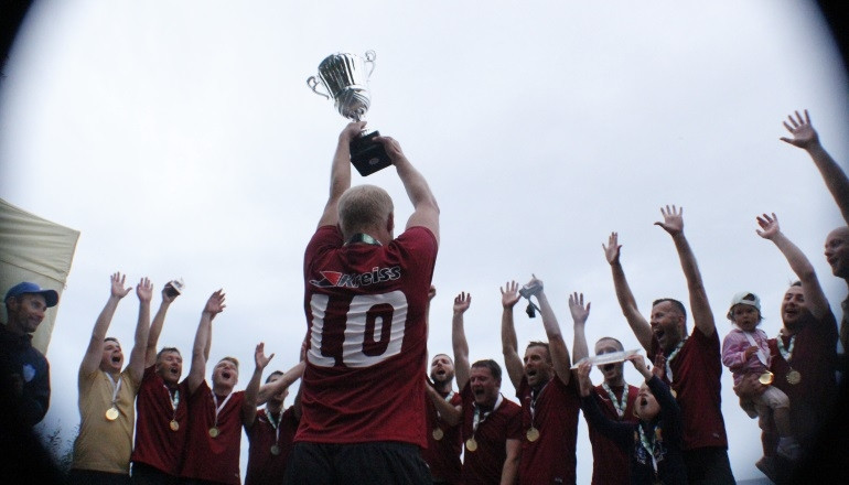 "Kreiss" atgūst Latvijas čempionu titulu pludmales futbolā