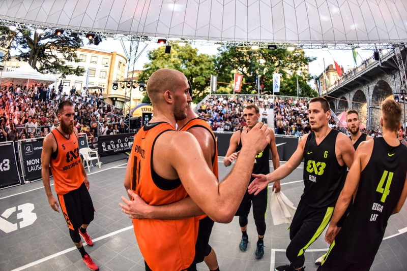"Rīga Ghetto Basket" 3x3 basketbolisti izcīna 3. vietu Pasaules tūrē Lozannā