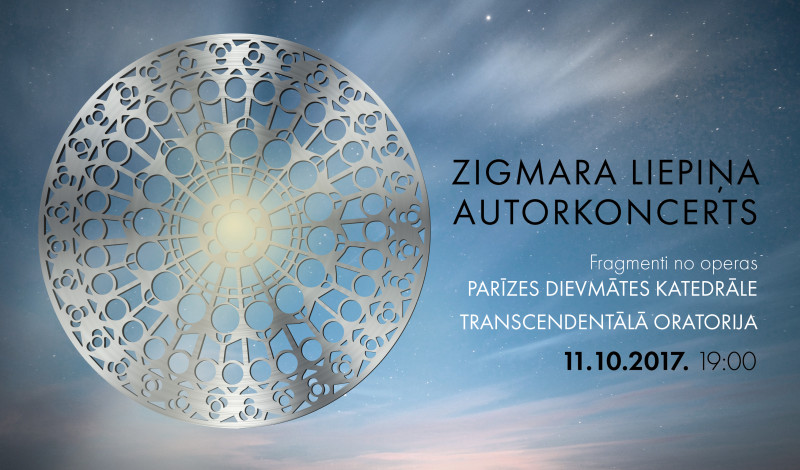 Zigmara Liepiņa autorkoncertā 11. oktobrī skanēs “Transcendentālā oratorija” un fragmenti no “Parīzes Dievmātes katedrāles”