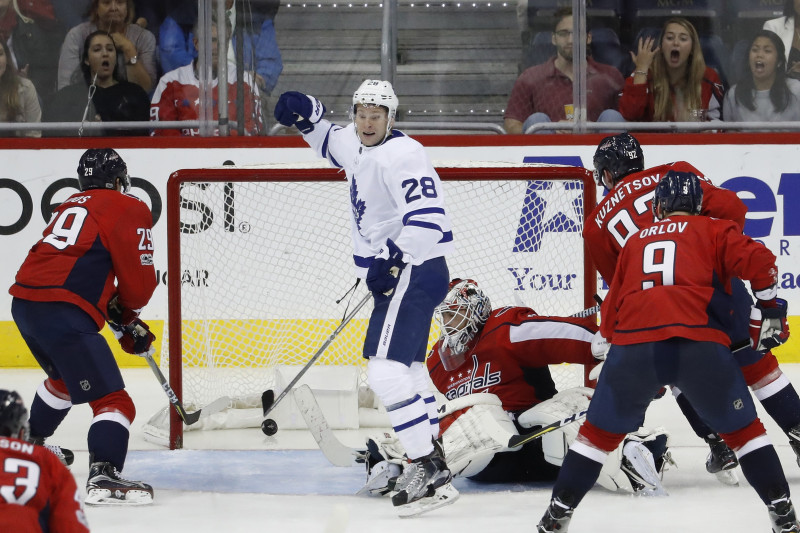 Malkinam uzvaras vārti, "Maple Leafs" atstāj sausā Vašingtonas bombardierus