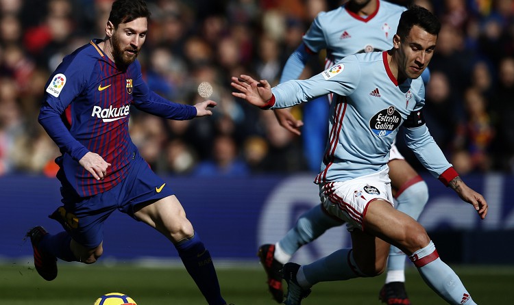 "Barcelona" pēc gada pārtraukuma nespēj uzvarēt savā laukumā "La Liga" mačā