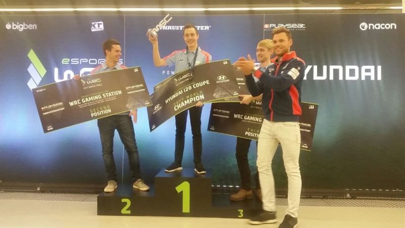 WRC eSports čempions balvā iegūst ''Hyundai i20'' automašīnu (+video)
