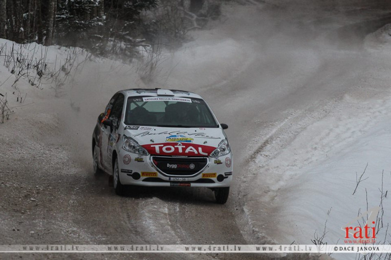 Solbergs pārsteidz ar rezultātu "Rally Alūksne" testa ātrumposmā