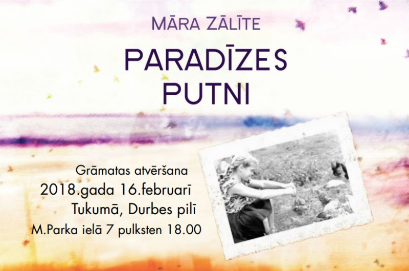 Durbes pilī atvērs Māras Zālītes romānu „Paradīzes putni”