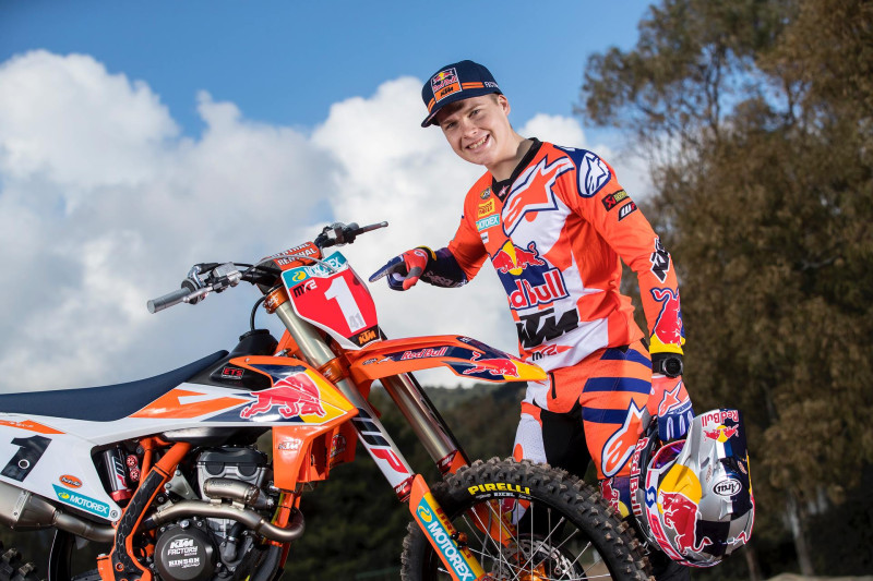 MX2 čempions Jonass gatavs jaunajai pasaules čempionāta sezonai