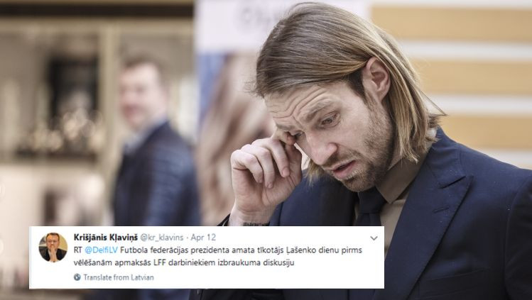 LFF "Twitter" čalas: Gorkšs sašutis par Ļašenko, Mihelsons taisnojas