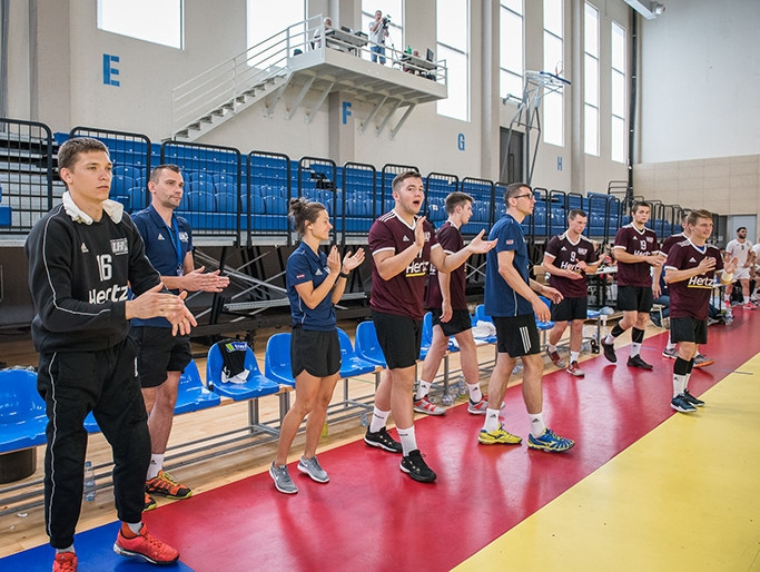 Latvijas U-20 handbolisti apspēlē arī Gruziju, izcīna trešo uzvaru trīs spēlēs