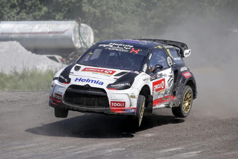Posmā Biķerniekos pasaules rallijkrosa čempionātā debitēs Olivers Solbergs
