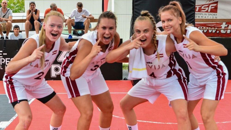 Latvietes iemet vien 7 punktus un nepārvar U18 Eiropas kausa 3x3 basketbolā 1/4 finālu