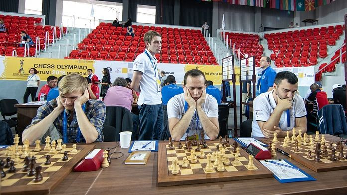 Abām Latvijas šaha izlasēm neizšķirti Olimpiādes cīņās