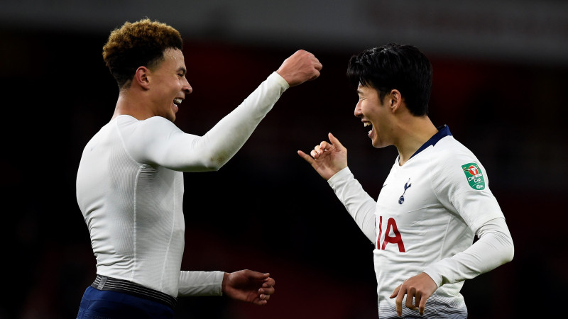 "Tottenham" atriebjas "Arsenal" par neseno zaudējumu un tiek līgas kausa pusfinālā