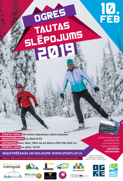 Ogrē 10.februārī notiks Tautas slēpojums
