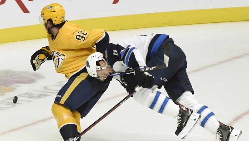 "Predators" līderim Džohansenam divu maču diskvalifikācija par asu spēli pret Šaiflī
