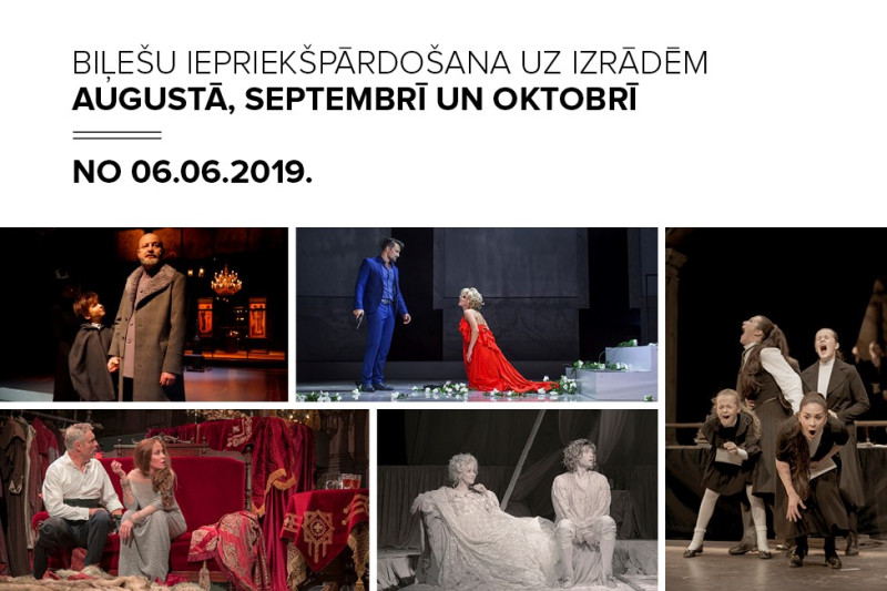 Dailes teātris sāk pārdot biļetes uz izrādēm augustā, septembrī un oktobrī