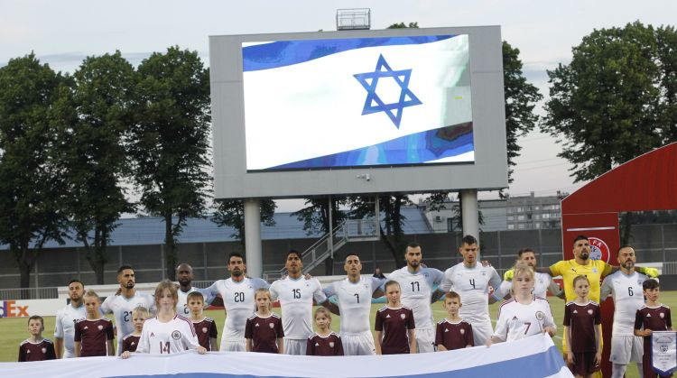 UEFA nav konstatējusi rasisma izpausmes Latvijas un Izraēlas izlašu spēlē, lieta slēgta
