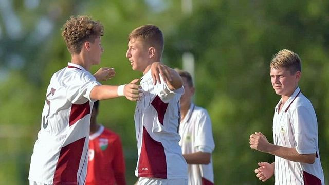 Latvijas U16 izlase UEFA "Assist" turnīra finālā sagrauj Butānu