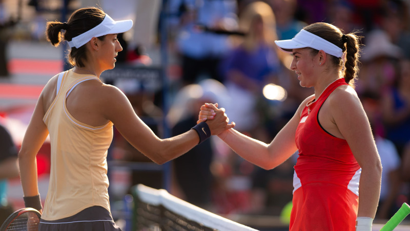 Ostapenko sagrauj Garsiju, pirmoreiz uzvarot "Rogers Cup" spēlē