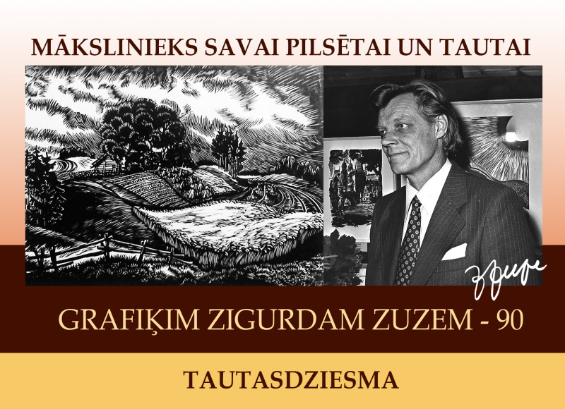 Turaidā atklās izstādi mākslinieka Zigurda Zuzes piemiņai