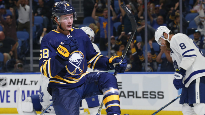 Girgensons, Rubīns un Balcers nespēlē, "Sabres" revanšējas "Maple Leafs"