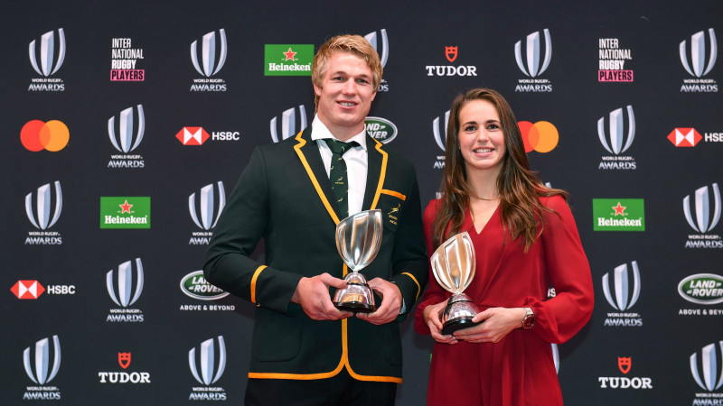 DĀR tiek pie trim "World Rugby" balvām, du Toits - gada labākais regbists