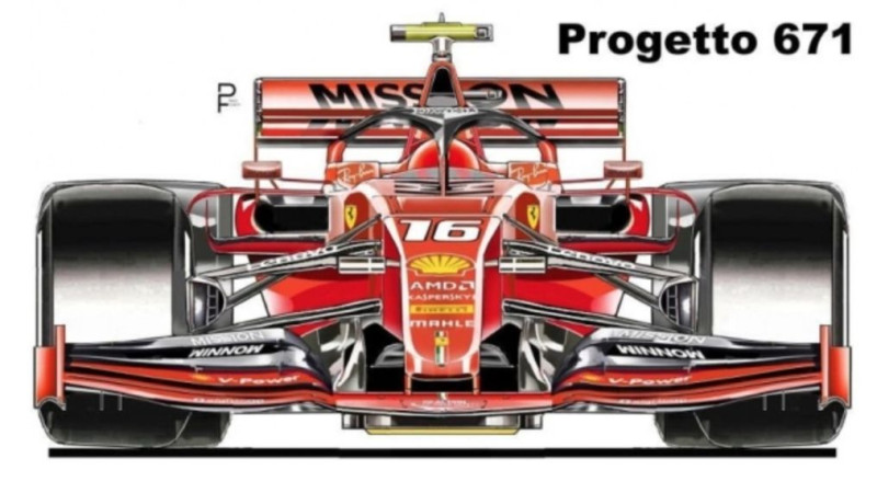 Itālijas prese izplata attēlu ar jauno "Ferrari" F1 modeli