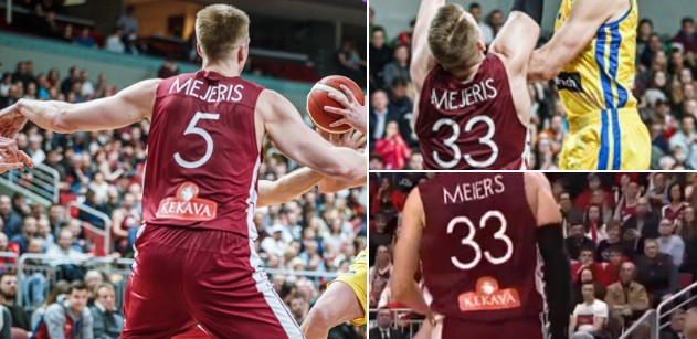 Uzvārdu sajukums: Latvijas izlases starta pieciniekā divi Mejeri