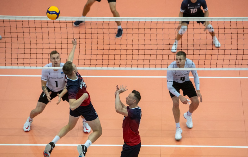 Vīriešu volejbola izlase no Igaunijas pārved trīs zaudējumus