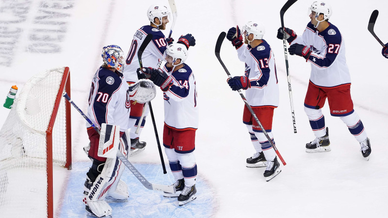 Korpisalo un "Blue Jackets" izšķirošajā spēlē atstāj mājinieci Toronto uz nulles